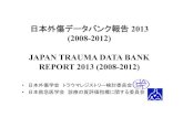 日本外傷データバンク報告 2013 (2008-2012) JAPAN ...55-59 2146 6.09 1518 7.73 752 3.40 226 7.93 158 6.08 186 6.49 60-64 2646 7.51 2003 10.20 1253 5.67 253 8.88 220 8.46