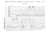 Mozart Piano Concerto 17 K 453 - Music Theory Materials · 2018. 10. 9. · Mozart Piano Concerto 17 K 453 Editor: Series XVI editors; Publisher Info: Wolfgang Amadeus Mozarts Werke,