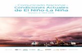 - Comunicado Nacional - Condiciones Actuales de El Niño-La Niña Comunicado ERFEN... · 2018. 4. 27. · 24 horas. Medidas de Mitigación del Riesgo - Establecer con las instituciones