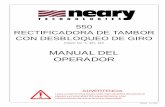 MANUAL DEL OPERADOR · 2020. 8. 5. · correctamente, podrían resultar en lesiones personales. Se incluyen en este manual Símbolos de Atención de Seguridad para alertarlo de posibles