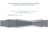 UNIVERSIDAD CENTRAL DEL ECUADORfca.uce.edu.ec/GUIAS/GUÍA DIDÁCTIVA - LENGUAJE MARZO... · 2017. 2. 2. · universidad central del ecuador facultad de ciencias administrativas modalidad
