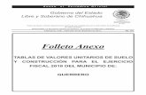 Folleto Anexo - Chihuahua · 2018. 1. 8. · col. la loma de basuchil escritura el r.a.n. $17 municipio de guerrero tabla de valores para el ejercicio fiscal 2018 nota: las comunidades
