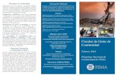 Circular de Guías de Continuidad - Home | FEMA.gov...Circular de Guías de . Continuidad . Febrero 2018. Programa Nacional de Continuidad de FEMA . Información Adicional . Si quieres