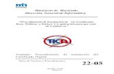 Manual de usuario de TICA-PKI-Cliente...4.4 Instalación de certificados certificado del Intermedio Emisor Ca Aplicaciones. El usuario deberá realizar los siguientes pasos para la