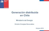Generación distribuida en Chile - energia.gob.cl · proyectos < 1,5 MW - Proyectos menores a 9 MW tienen derecho a conectarse en distribución. - Las inyecciones de energía deben
