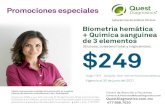 Biometría Hemática $145 · PDF file 2021. 1. 6. · Código: 406025 $145 Biometría Hemática Promocionese speciales Centro de Atención a Pacientes Contacto.A.Pacientes@QuestDiagnostics.com
