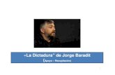 «La Dictadura” de Jorge Baradit...Jorge Marcos Baradit Morales. (diseñador gráfico y escritor). Nació en Valparaíso, Chile, el 11 de junio de 1969. En 2005 publicó Ygdrasil,