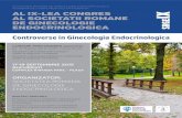 ACADEMIA DE STIINTE MEDICALE DIN ROMANIA AL IX-LEA … · 2015. 9. 9. · AL IX-LEA CONGRES AL SOCIETATII ROMANE DE GINECOLOGIE ENDOCRINOLOGICA PROGRAM SINOPTIC Secretariatul Congresului