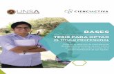 BLA DE CONTENIDOfondecyt.gob.pe/images/UNSA/bases/tesis/Bases-TESIS-PARA... · 2016. 5. 9. · de profesionales titulados de la Universidad Nacional de San Agustín – UNSA. 1.4