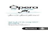 Del 2 al 14 de maig 2017 6a edició Entrada lliure # ...€¦ · a 21.00 h Non ti scordar di me Casal de Barri Espai Putxet Concert 14 13 de maig 11.00 h a 13.00 h Cinema i òpera: