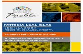 PATRICIA LEAL ISLAS - H.CongresoPueblacongresopuebla.gob.mx/docs/informes/lix/mesa_directiva/...PATRICIA LEAL ISLAS LEGISLADORA PRESIDENTA DE LA MESA DIRECTIVA 17 En Sesión Solemne
