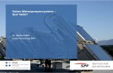 Solare Wärmepumpensysteme – Quo Vadis? - AEE Intec · 2016. 12. 15. · IEA SHC Task 44 / HPP Annex 38 - SFH 45 Strasbourg – verschiedene Autoren / Studien. 2010 – 2014 IEA