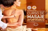 Formadora: Eva Vere CURSO DE MASAJESecuencia de trabajo de cada uno de los puntos dentro del protocolo de masaje abhyanga. Aceites recomendados. MÓDULO 4: INTRODUCCIÓN A LA DIETA