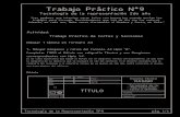 Trabajo Práctico N°9 - Escuela Técnica Raggio web/pagina de practicos...Trabajo Práctico N 9 Tecnología de la representación 2do año Trabajo Práctico de Cortes y Secciones