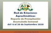 Red de Estaciones Agroclimáticas · 2020. 9. 21. · Red de Estaciones Agroclimáticas Reporte de Precipitación Acumulada Semanal del 14 al 20 de Septiembre 2020