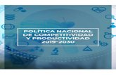 POLÍTICA NACIONAL DE COMPETITIVIDAD Y PRODUCTIVIDAD … · 2020. 7. 23. · Productividad que desarrolla los objetivos y lineamientos de la Política Nacional de Competitividad y