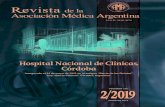 Asociación Médica Argentina...2/2019VOLUMEN 132 JUNIO DE 2019 de la Asociación Médica Argentina I.S.S.N. 2618-3676 Hospital Nacional de Clínicas, Córdoba Inaugurado el 24 de