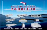 Prefabricados de Hormigón AGLOMERADOS ZABALETA · 2017. 11. 9. · ZABALETA Prefabricados de Hormigón CATALOGO DE COLUMBARIOSCATALOGODE COLUMBARIOS. INDICE ... AGLOMERADOS ZABALETA,