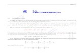 análisis de la ecuación general AB D EF0luiscastrop.com/circunferencia.pdfsu ecuación de la forma general a la forma particular, el cual consiste en dividir toda la ecuación general