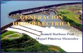GENERACIÓN HIDROELÉCTRICA - UNAMrbb/Lic/GENERACION-HIDROELECT...•Las características esenciales de una planta hidroeléctrica son la cabeza efectiva (la altura desde la que cae