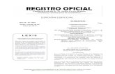 EDICIÓN ESPECIAL · 2018. 10. 4. · CENACE OPERADOR NACIONAL DE ELECTRICIDAD: DEJ-CENACE-013-2017 Refórmese el “Estatuto Orgánico de Gestión Organizacional por Procesos”…