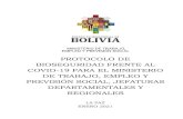 PROTOCOLO DE BIOSEGURIDAD FRENTE AL COVID-19 ......MINISTERIO DE SALUD - Guía para el manejo del COVID-19 MINISTERIO DE SALUD - Norma técnica de Procedimientos de Bioseguridad para