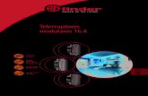 Telerruptores modulares 16 A · 2019. 9. 7. · K 1 o 2 contactos 16 A - Telerruptor modular 20.21 para montaje directo en carril de 35 mm (EN 60715) • Anchura 17.4 mm • Pulsador