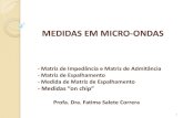 MEDIDAS EM MICROONDAS - USP · 2017. 8. 14. · Matriz de Impedância [Z] PSI3483 - Ondas Eletromagnéticas em Meios Guiados Prof.ª Fatima Salete Correra, Introdução - v.2017 4