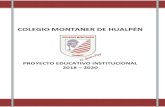 PROYECTO EDUCATIVO INSTITUCIONAL 2018 2020colegiomontaner.cl/wp-content/uploads/2020/05/Proyecto-E... · 2020. 5. 19. · rendimiento – asistencia - simce - psu variables aÑo escolar