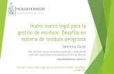 Nuevo marco legal para la gestión de residuos: Desafíos en ...derecho.uchile.cl/dam/jcr:1552bc59-6d46-48cd-a17e-4d04b...DS N 148, del 12 de Junio de 2003, Reglamento Sanitario sobre