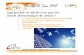 Mardi 12 Juin 2012 - Grenoble INPcerig.pagora.grenoble-inp.fr/dossier/pagora-days-drupa... · 2012. 10. 9. · 2011 : Plus de 50 GW (≈50 centrales nucléaires) de capacité installée