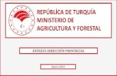 REPÚLİA DE TURQUÍA · 2019. 5. 9. · La otra area 311.732 Áreatotal 2.017.700 2,78 Zonas de producción (Hectárea) Zonas de producción Tarifa (%) Cultivos de campo 180.587
