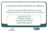 Las Donaciones Privadas en México - ITAMc. Donatarias autorizadas y la distribución de sus donativos privados: por actividad y por estado 3. Importancia de los donativos privados