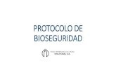 PROTOCOLO DE BIOSEGURIDAD · 2020. 8. 4. · Crear disciplina mediante protocolo de bioseguridad y manejo de distanciamiento social 2.- PROPOSITO Generar medidas preventivas para