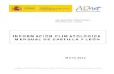 INFORMACIÓN CLIMATOLÓGICA MENSUAL DE CASTILLA Y LEÓN · 2020. 2. 29. · tormenta aislada en las cercanías del Sistema Central. Información Climatológica Mensual de Castilla
