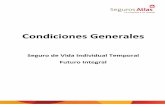 Condiciones Generales...Seguro de Vida Individual Temporal Futuro Integral Paseo de los Tamarindos No. 60 P.B Col. Bosques de las Lomas Ciudad de México C.P. 05120 T. (55) 91 77 50