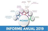 INFORME ANUAL 2019 - Pro Saludpro-salud.org/portal/public_html/prosalud/wp... · INFORME ANUAL PRO SALUD 2019 Consejo Directivo 2018 –2019 3 Mensaje de la Presidenta del Consejo