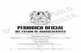 PERIODICO OFICIAL - Aguascalientes...El Ejido Cieneguilla (La Lumbrera) tiene una superficie de 2,802-55-53.63 hectáreas y una superficie certificada de 2688-83-02.57 hectáreas;