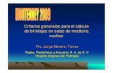 Criterios generales para el cálculo de blindajes en salas de … Criterios generales para el cálculo de blindajes en salas de medicina nuclear Fis. Jorge Moreno Torres Radsa Radiofísica