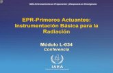 EPR-Primeros Actuantes: Instrumentación Básica para la Radiación · 2012. 9. 12. · L-034: EPR-Primeros Actuantes: Instrumentación Básica para la Radiación 2 . Introducción