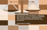 medidas xudiciais 2013 - Política Social · 2020. 6. 1. · de Xustiza Penal Xuvenil, das xefaturas territoriais da Consellería de Traballo e Benestar, dos centros de internamento