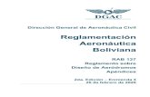 Reglamentación Aeronáutica BolivianaNota.- En el Manual de diseño de aeródromos (Doc. 9157) Parte 4 Ayudas Visuales de la OACI, se da orientación en cuanto a los cambios de cromaticidad