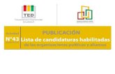 LISTA OFICIAL DE CANDIDATOS HABILITADOSchuquisaca.oep.org.bo/wp-content/uploads/2021/01/22-01... · 2021. 1. 24. · LISTA OFICIAL DE CANDIDATOS HABILITADOS Elecciones Sub Nacionales