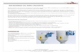 SECADORES AIRE CALIENTE - 2016 · Los secadores versión HDC tienen caudales de aire comprendidos entre 70 y 170 m 3/h. Estos secadores, combinados con tolvas TD, con 50 mm de aislamiento