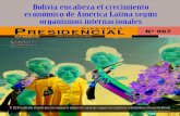 las Bolivia encabeza el crecimiento Discurso presidencial ......Discurso presidencial. algunos expertos en temas de inver-sión, en temas de planificación, pero también personalidades,