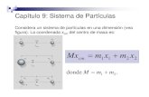 Capítulo 8: Sistema de Partículas · 2005. 10. 17. · Sistema de N partículas en 3 dimensiones Podemos generalizar de dos partículas en una dimensión a un sistema de N partículas