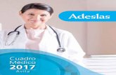 Cuadro Médico 2017 - seguros de salud – seguros de saludsegurossalud.com/wp-content/uploads/2017/03/AVILA-1.pdfSERVICIO DE ATENCIÓN AL CLIENTE 24 H. AUTORIZACIONES TELEFÓNICAS