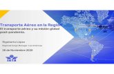 Transporte Aéreo en la Región · 2020. 11. 30. · IATA Cargo website 29 Airlines Cargo Operations Status, COVID-19 Send your Cargo operations’ updates to tactediting@iata.org