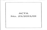 ACTA MARCO NORMATIVO...FIA-UES ACTA No 25/2015/01 UNIVERSIDAD DE EL SALVADOR FACULTAD DE INGENIERÍA Y ARQUITECTURA JUNTA DIRECTIVA ACTA No. 25/2015/01 Ciudad Universitaria, a las