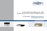 Condensadores de Electrónica de Potencia Power Electronics … · 2010. 6. 24. · un número limitado de veces. • Inductancia serie (L N). Valor de la inductancia del condensador